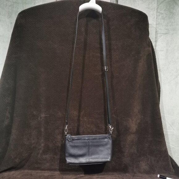 Black/Silver Crossbody EUC #229 - Picture 4 of 12
